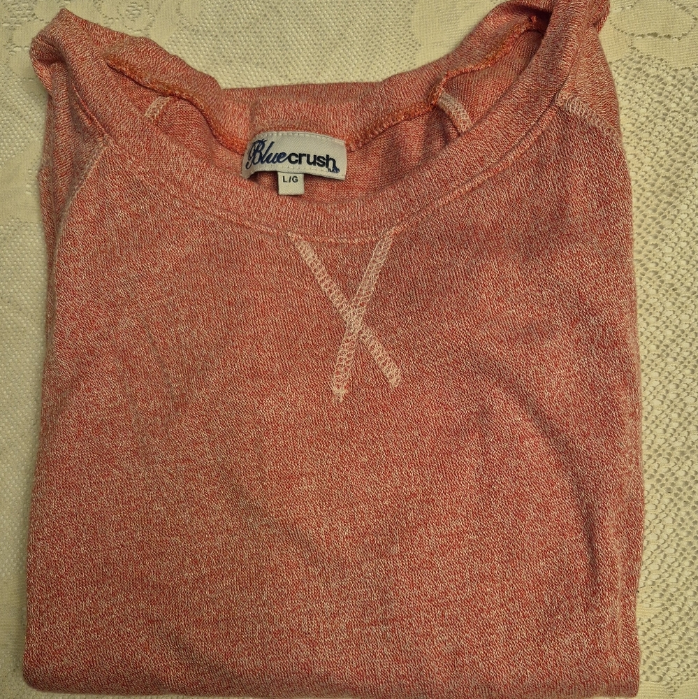 Women's Bluecrush Long Sleeved Pink Sweater Size L